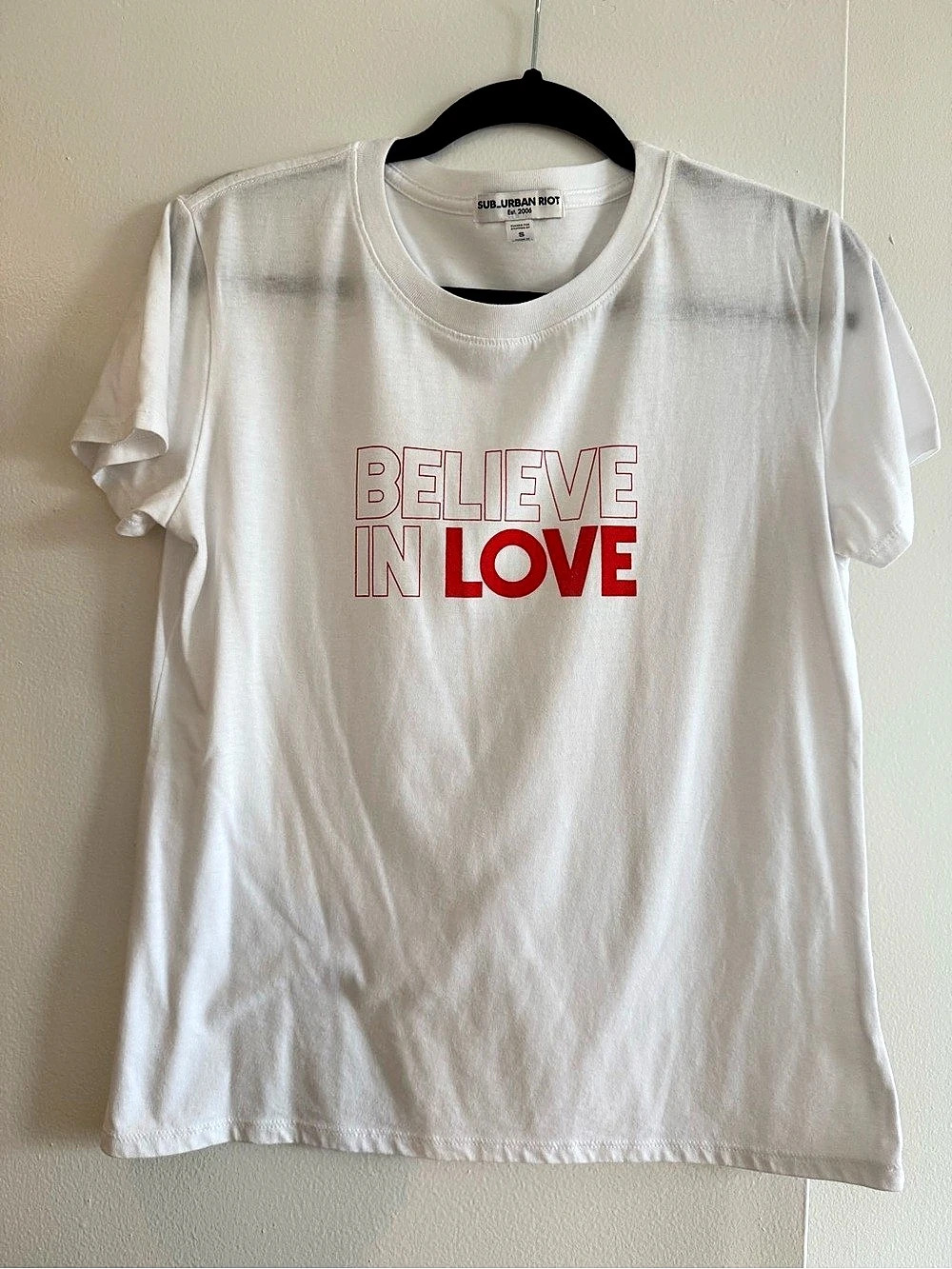 Sub_Urban Riot - “Believe In Love” Graphic Tee; Size Small